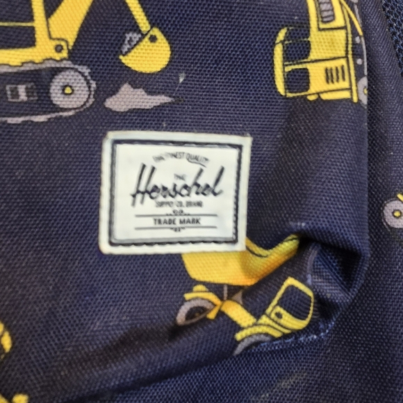 Herschel Supply Company Kids Backpack - Navy and Yellow Construction Print - Picture 3 of 12